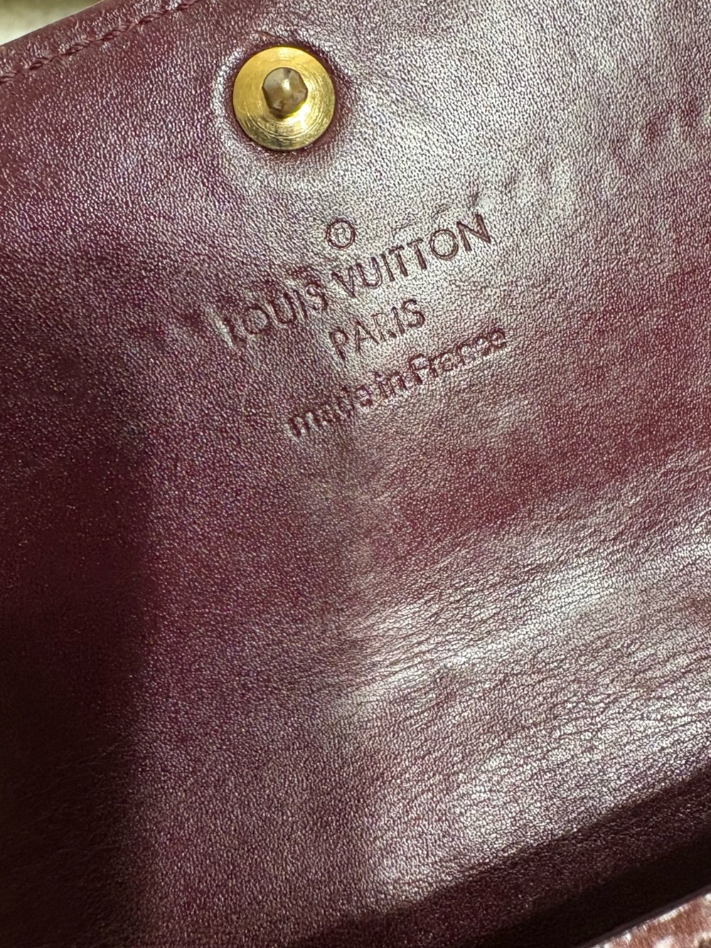 Louis Vuitton Vernis Monogram Continental Wallet - Bordeaux Patent - Picture 4 of 9